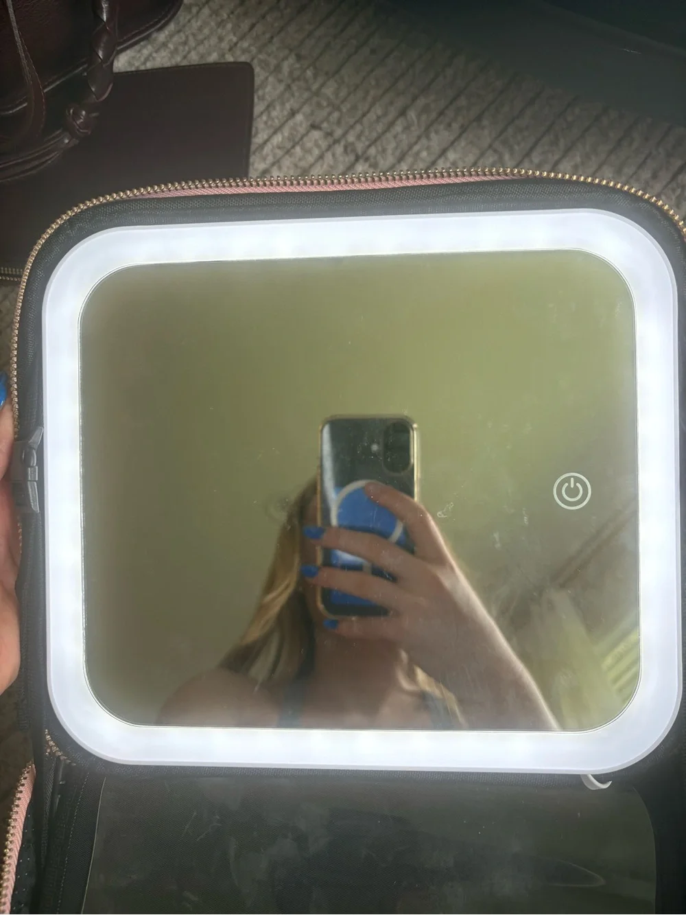 NICOLAND Pink Structured Cosmetic Case